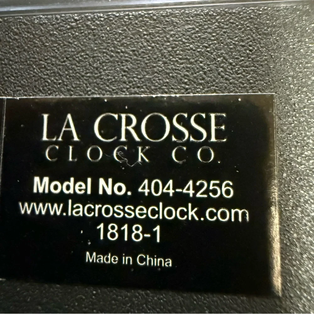 La Crosse Clock Co. Livingston Quartz Analog Wall Clock
